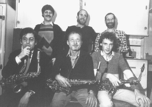 Alto Summit - standing: Rocky Knauer, Larry Porter, Billy Elgart, seated: Allan Praskin, Frank St. Peter, Thomas Faist - Munich